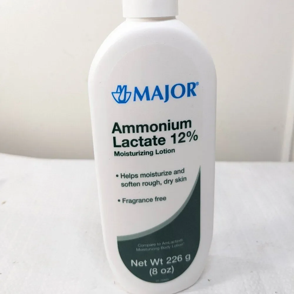 Major Ammonium Lactate 12% Moisturizing Lotion Lactic Acid Fragrance-Free 8 oz